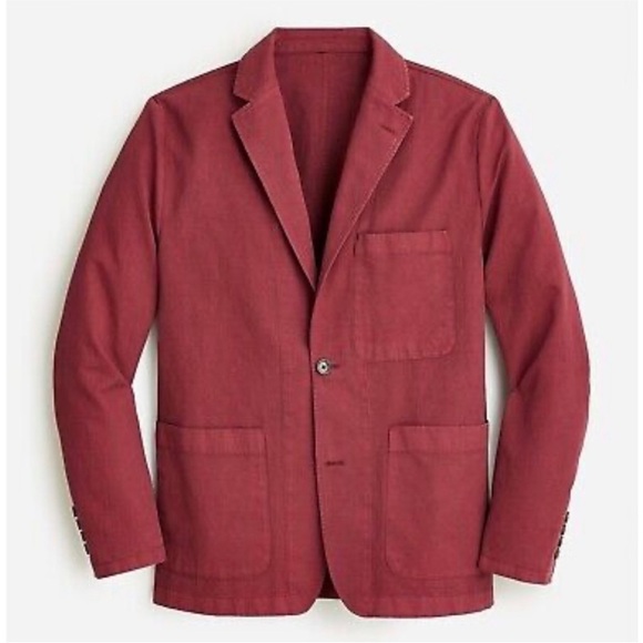 J. Crew Other - J.Crew Garment-dyed Cotton Linen Blend Chino Suit Jacket Size 42R